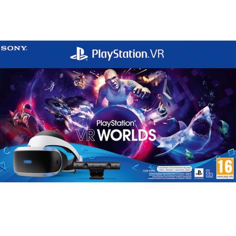 PlayStation VR MK5 bundle: PS VR-briller med kamera og VR Worlds
