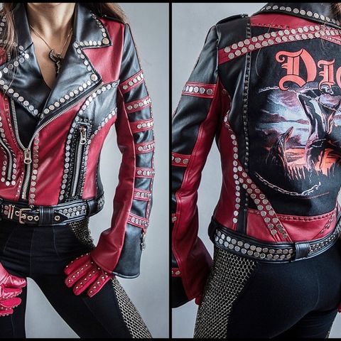 One of a kind Dio - Holy Diver jakke fra Thunderball Clothing, som ny