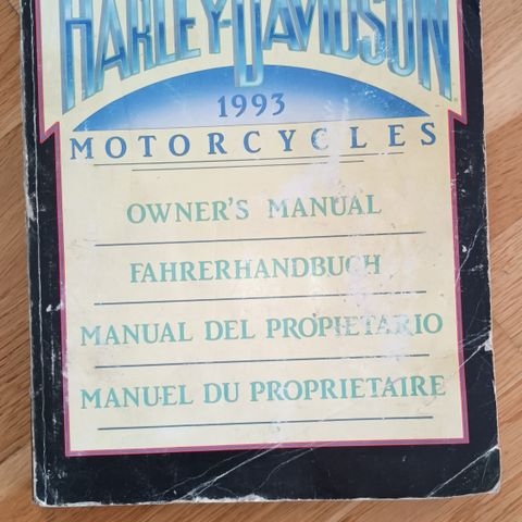 HD owners manual 1993
