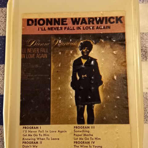 Dionne Warwick 8 spors kassett