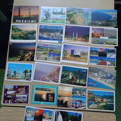 22 postkort fra Tyrkia