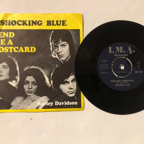 SHOCKING BLUE / SEND ME A POSTCARD - 7" VINYL SINGLE