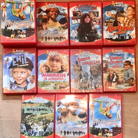 Astrid Lindgrens DVD samling 🔥NY PRISER!! 🚨OPPDATERT!!!