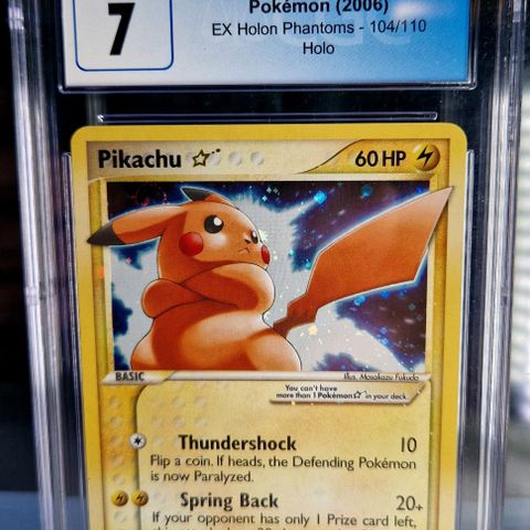 Pikachu Gold Star Ex Holon 2006 (CGC 7 NM)