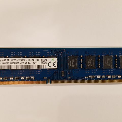 4gb RAM Hmt351u6cfr8c-pb N0 AA Pc3-12800u Ddr3 Desktop Memory