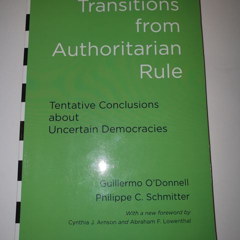Transitions from Authoritarian Rule.