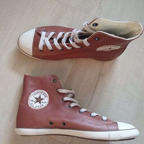 Originale Converse All Star i skinn str.37 (ny)