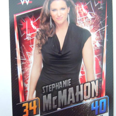 WWE WWF Stephanie McMahon Wrestling - Topps Slam Attax Then & Now - samlerkort