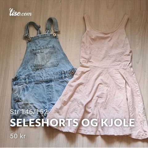 Seleshorts og kjole str 146/152