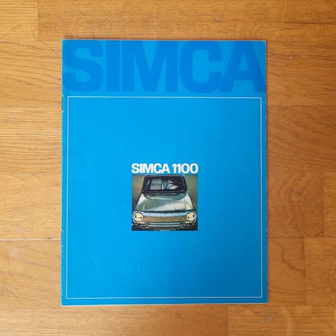 Brosjyre Simca 1100 1969