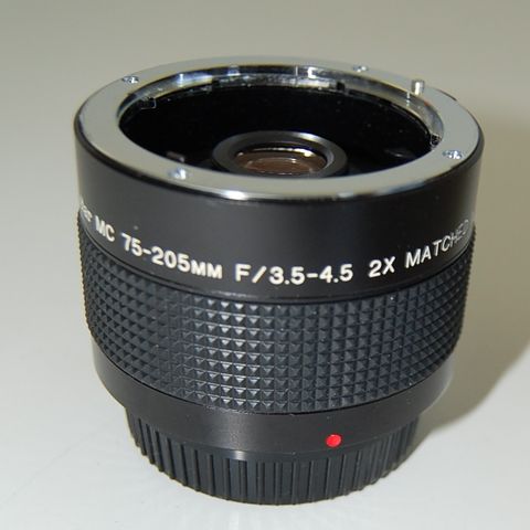 Vintage Vivitar 75-205mm /3.5-4.5  2 x Matched Multiplier  for P/K Mount,etui