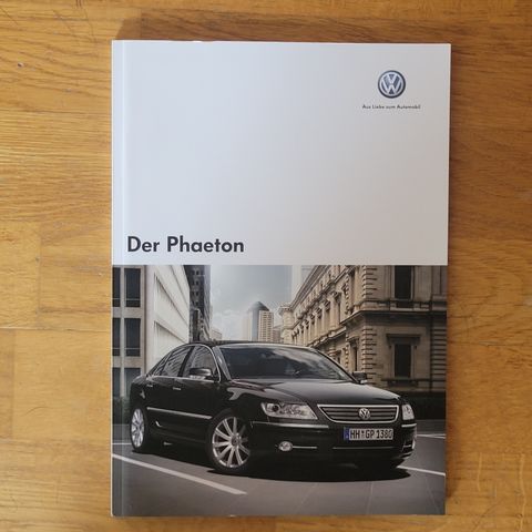 Brosjyre VW Phaeton 2008