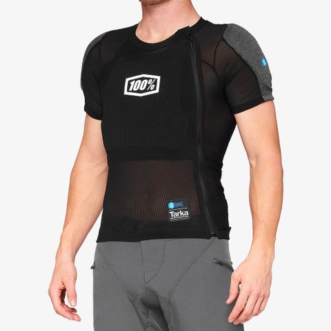Ny "100% Tarka" beskyttelses-t-shirt (rygg/brystplate, skulderbeskyttere), str M