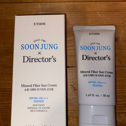 Koreansk hudpleie: Etude Soon Jung Mineral solkrem/suncream spf 50