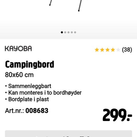 Campingmøbler