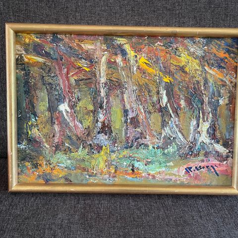 Reidar Berge maleri 31x43 cm