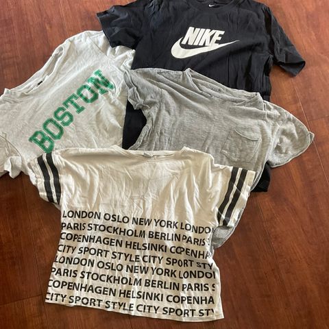 t-shirt- pakke, bl.a Hust og Nike