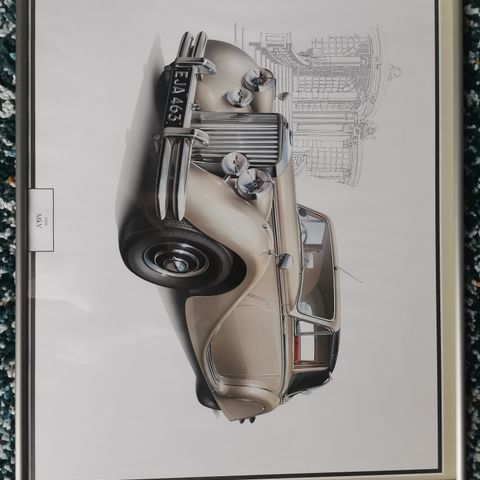Photo frames of classic cars