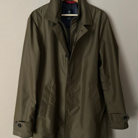 Fay Double Front Coat Dark Green - L