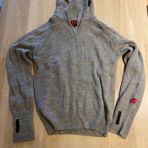 Ulvang Rav sweater w/zip lys grå (large, unisex) ullgenser