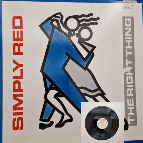 SIMPLY RED/THE RIGHT THING 1987 - VINTAGE/RETRO LP-VINYL (ALBUM)