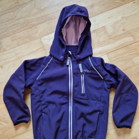 Reflex soft shell-jakke med mykt fleece-fôr str 104