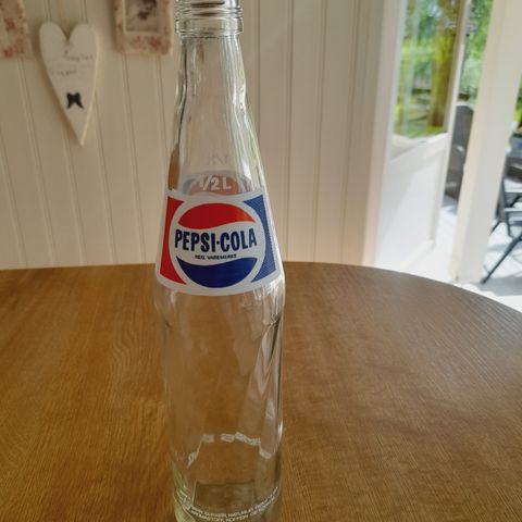 VINTAGE PEPSI- COLA FLASKE 1/2 LITER/ SAMLEOBJEKT