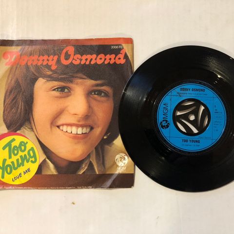 DONNY OSMOND / TOO YOUNG - 7" VINYL SINGLE