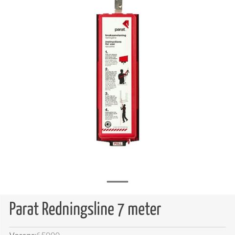 Parat Redningsline/ Brann tau 7 meter