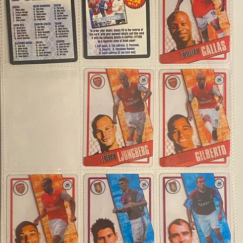 Topps 2006/07 i-cards (Premier League) 89 forskjellige fotballkort