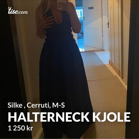 Halterneck silkekjole - Cerruti