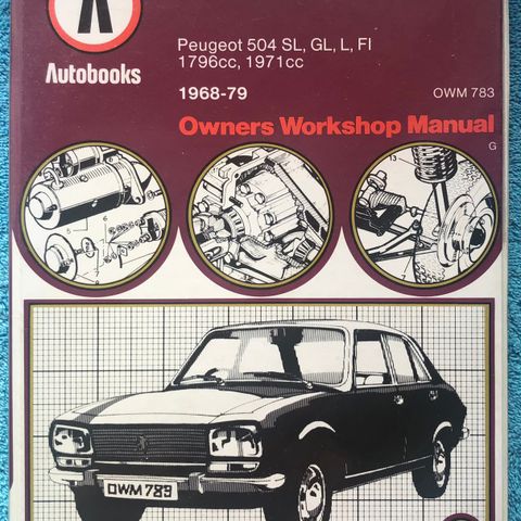 Autobooks - Peugeot 504, 1968-79, Owners Workshop Manual