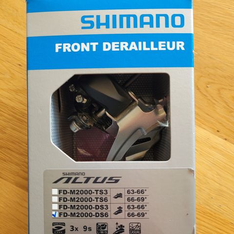 Shimano Altus 3 x 9-delt framgir