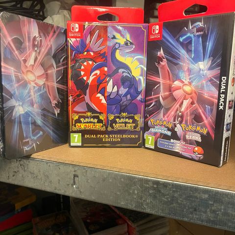 Pokemon dual edtion med Steel book
