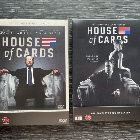 DVD - House of cards sesong 1 og 2