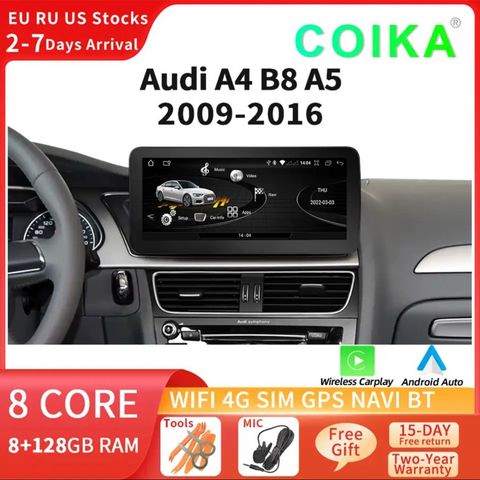 audi a4 a5 Android skjerm 10.25 touch