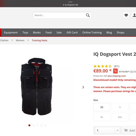 IQ vest 3.0 4XL