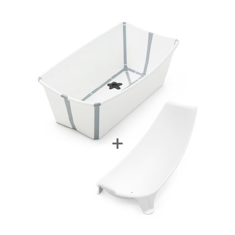 Stokke Flexi bath hvit med nyfødtstøtte