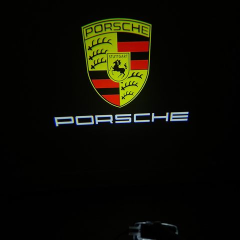 Porsche Panmera Projektor Dør lys med Porsche Logo - Ny og enda lysere modell