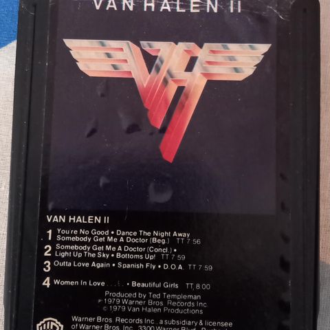 Van Halen 8 spors kassett.
