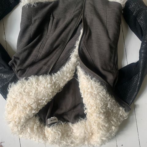 Jakke helmut lang str. S shearling jacket