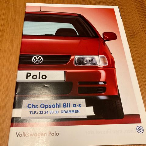 BILBROSJYRE - VOLKSWAGEN POLO - 1997