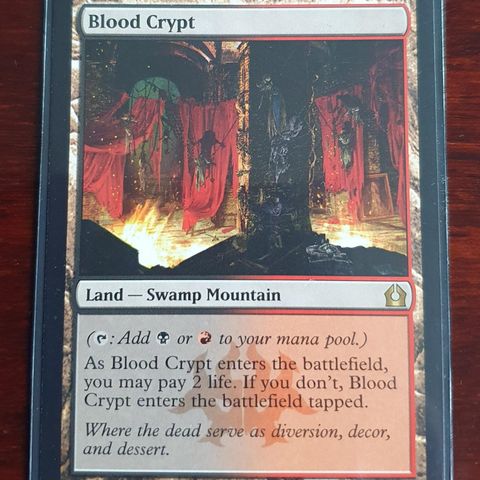 Magic the Gathering kort.  Blood Crypt