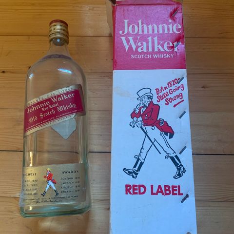 Gammel Johnnie walker magnumflaske whisky