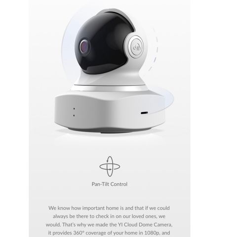 Yi Home Dome Camera 1080P IP-Kamera