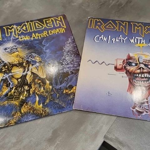 Iron Maiden - 2 samlet. Live after Death + Can I play with madness