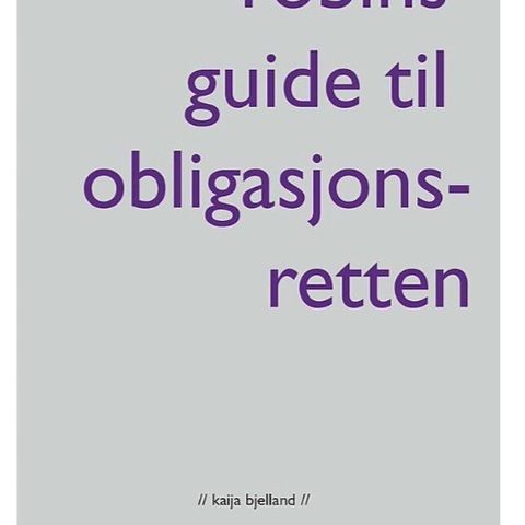 Juss: Robins guide til obligasjonsretten