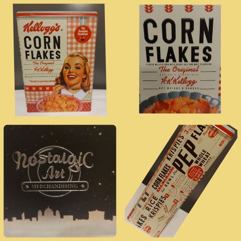 Retro / Nostalgi Cornflakes boks fra Nostalgic-Art. Stilig oppbevarings boks.