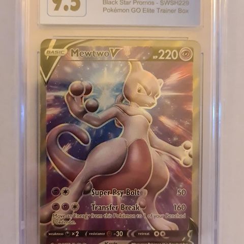 Mewtwo V - Pokémon Go - SWSH219 - CGC 9.5