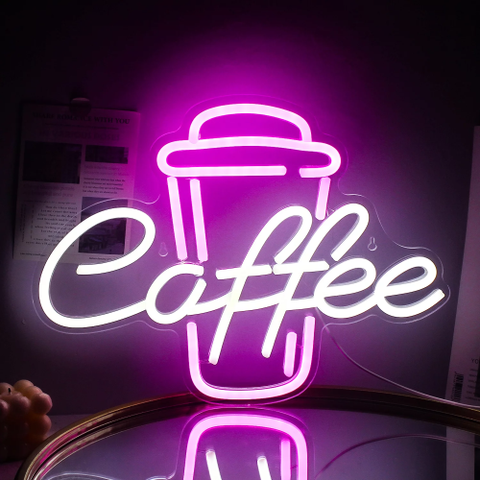 Neon Led Lampe Coffee